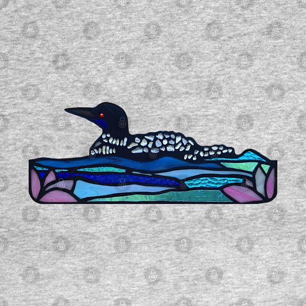 Stained Glass Loon by Zodiart